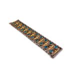 Byzantine Bracelet with Doublet Apatite Gemstone and Natural Pearl - Image 4