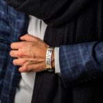 Greek Key Link Bracelet – Sterling Silver and Gold Plated - Image 2