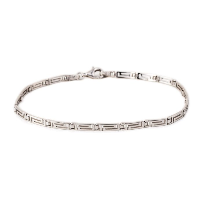 Meander Link Bracelet – 925 Sterling Silver - Image 1