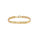 Greca Bracelet – Gold Plated and Sterling Silver