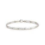 Greek Key Meander Bracelet 925 Sterling Silver