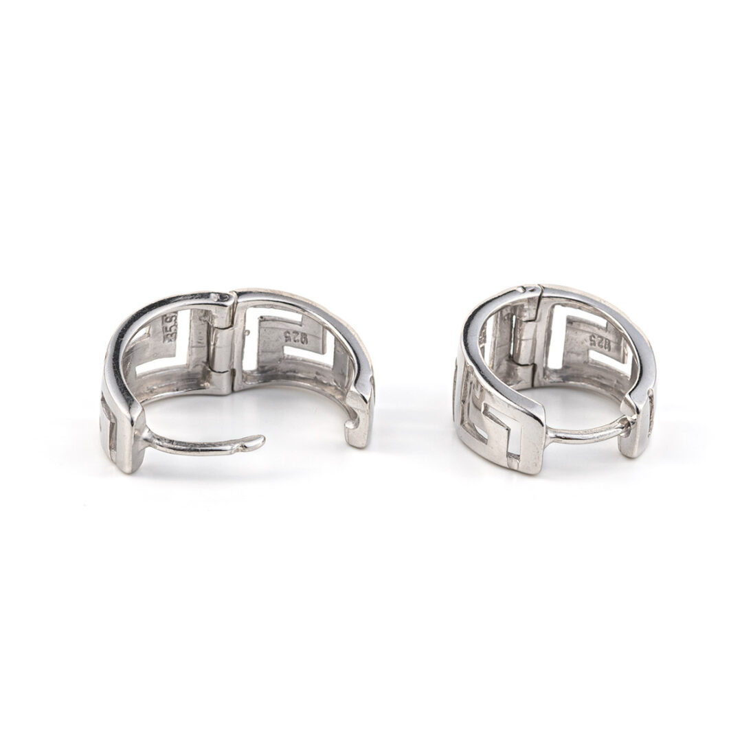 LI-E-03608008b Earrings with Greek Key design - Image 3