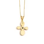 925 Sterling Silver and Gold Plated Necklace with Amethyst - Image 2