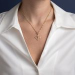 14K Χρυσός Βυζαντινός Σταυρός Φιλιγκράν - Image 2