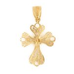 Byzantine Filigree Cross in 14K Gold - Image 3