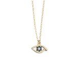 Open Eye Necklace - 14k Gold