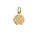 Virgin Mary and Jesus Pendant - 14K Gold - Image 3