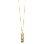 14k Gold Meandros Pendant - Image 5