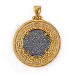 Phaistos Disc pendant with Greek Key symbol - Image 2