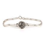 Athena Coin Link Bracelet – 925 Sterling Silver