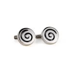 Spiral Cufflinks – 925 Sterling Silver - Image 2