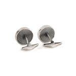 Spiral Cufflinks – 925 Sterling Silver - Image 3