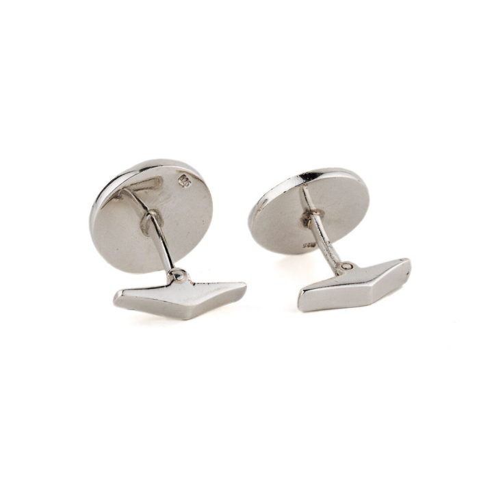 Spiral Cufflinks – 925 Sterling Silver and Gold Plated - Image 2