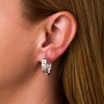 Meander Hoop Earrings Small – 925 Sterling Silver - Image 2