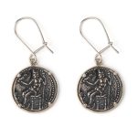 Hercules Coin Earrings - 925 Sterling Silver - Image 2