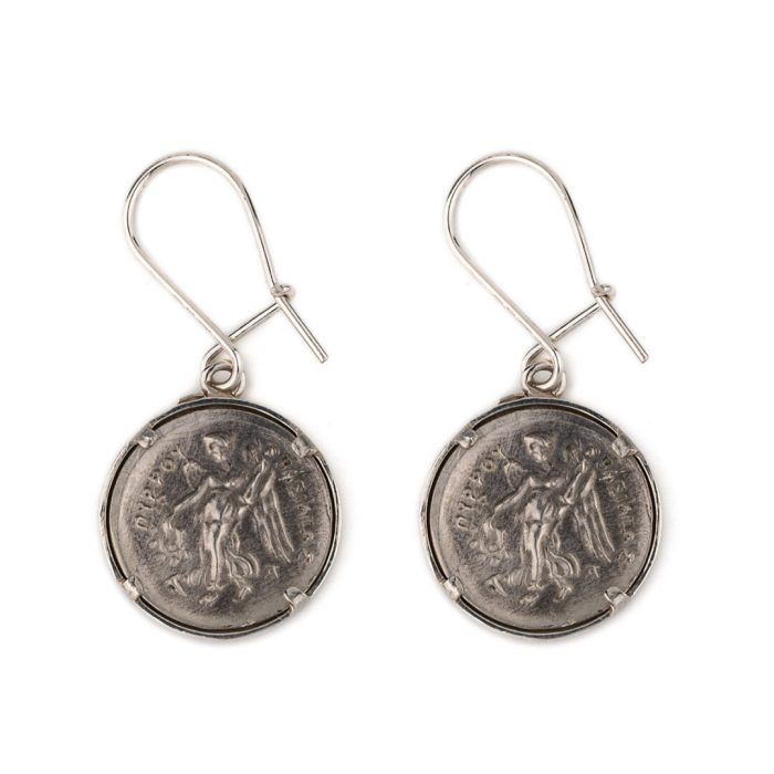 Goddess Athena Earrings - 925 Sterling Silver - Image 2