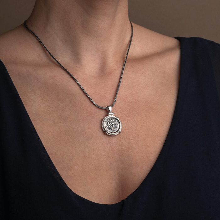 Helios Sun Pendant – Sterling Silver - Image 2