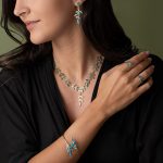 Opal Olive Tree Branch Leaf Necklace - Image 4