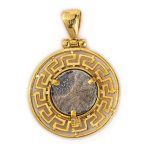 Vergina Sun Pendant - Sterling silver gold plated - Image 2