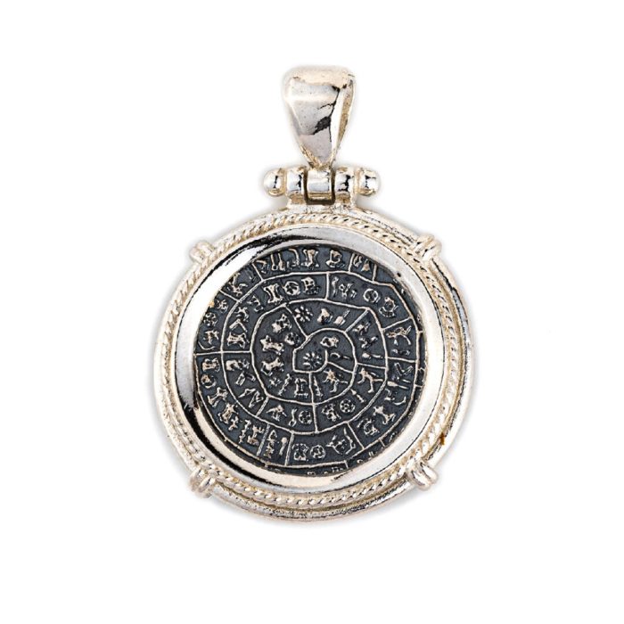 Phaistos Disc silver pendant - Image 1
