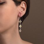 Triple Greek Key Drop Earrings – 925 Sterling Silver - Image 2