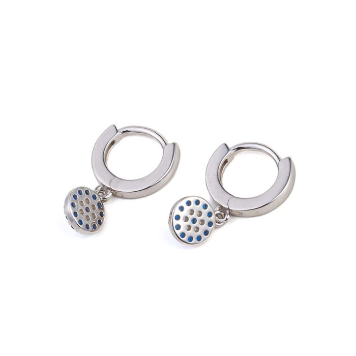 Eye Hoop Earrings - 925 Sterling Silver - Image 3