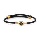 Evil Eye Onyx Bracelet – Sterling Silver and Gold Plated