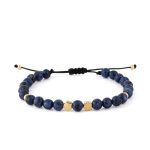 Star Bracelet with Lapis Lazuli – 925 Sterling Silver and Gold Plated