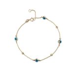 14k Gold Bracelet With Eyes