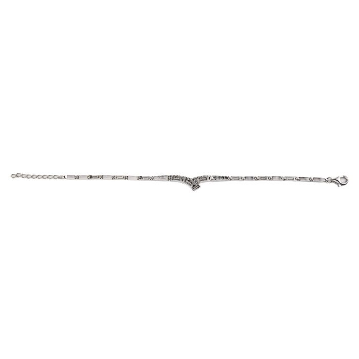 Meander Bracelet – 925 Sterling Silver with Opal - Image 3