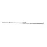 Olive Leaf Link Bracelet - 925 Sterling Silver with Blue Opal - Image 3
