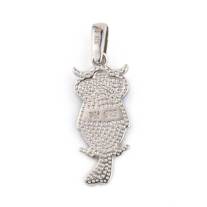 Wisdom Owl - Blue opal pendant pendant - Image 2