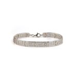 Greek Key Link Bracelet – 925 Sterling Silver - Image 8