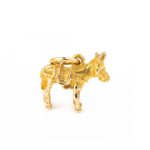 14k Gold Donkey Charm