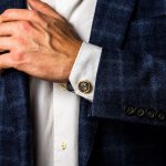 Alexander the Great Cufflinks - 14k Gold and Sterling Silver - Image 2