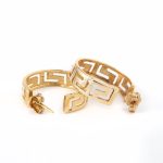 14K Gold Meander Hoops - Image 3