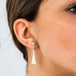 Sterling Silver Meander Dangle Earrings - Image 2