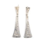 Sterling Silver Meander Dangle Earrings - Image 3