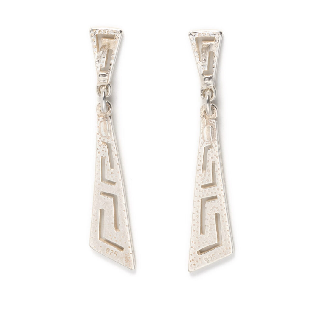 OW-E-1810c Greek Key Dangle Earrings - Image 3