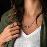 Athena Goddess Necklace - 14 K Gold and Sterling Silver - Image 4