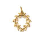 Olive Wreath Pendant - 14K Gold - Image 3