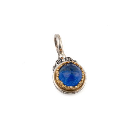 Gerochristo - Iris pendant in Sterling Silver with Lapis Lazuli
