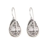 Gerochristo - Iris Drop Earrings in Sterling Silver with Turquoise Copper - Image 2