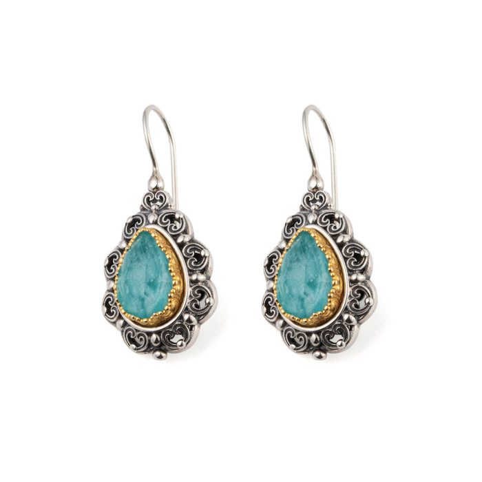 Gerochristo - Penelope earrings with Amazonite - Image 1
