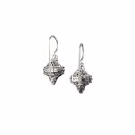 Gerochristo - Semeli Earrings in Sterling Silver and Gold plated with Pearl - Image 3