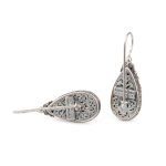 Dione teardrop earrings in Sterling silver with Amazonite - Image 4