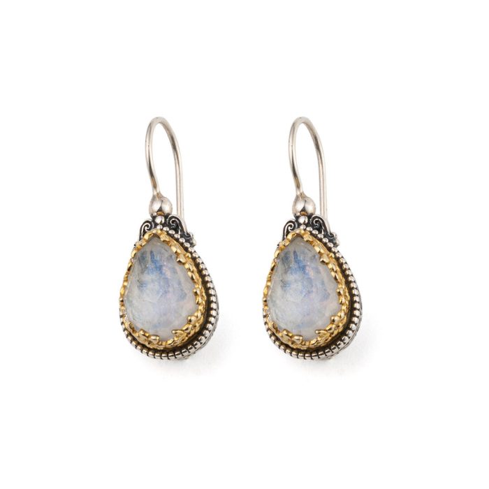 Gerochristo - Dione Teardrop Earrings with Moonstone - Image 1