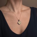 Gerochristo - Cross in sterling silver with Gold plated parts and mother of pearl - Image 2