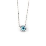 Sterling Silver Tiny Eye Necklace - Image 2