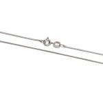 Ασήμι 925 Αλυσίδα Round Snake 50 cm